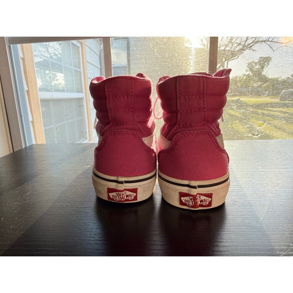 Vans Sk8-Hi Pink High Top Sneakers Womens Size 6.5 Canvas Lace Up Shoes - Picture 8 of 12